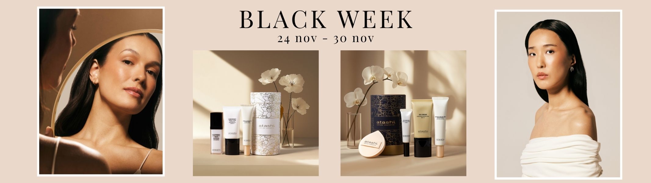 Black friday en cosm&eacute;tica de Atashi 2025